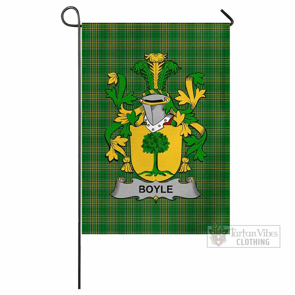 Boyle Irish Clan Flag with Coat of Arms
