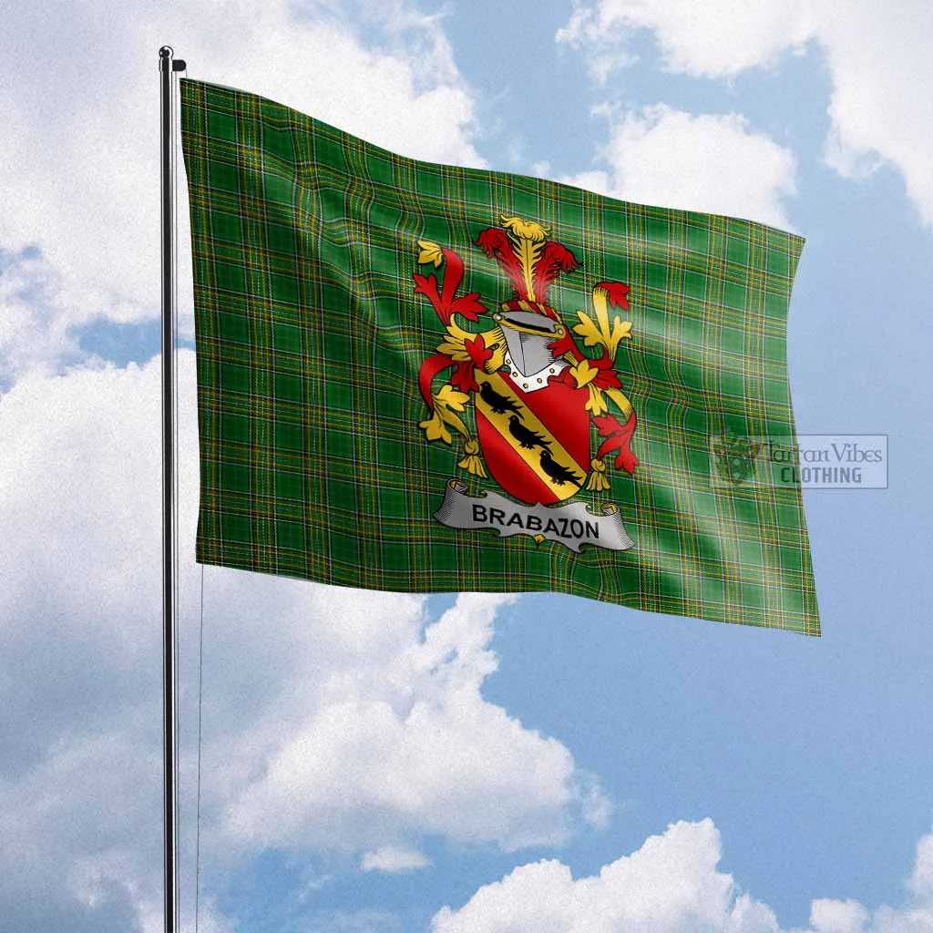 Brabazon Irish Clan Flag with Coat of Arms