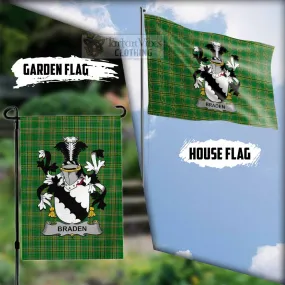 Braden Irish Clan Flag with Coat of Arms