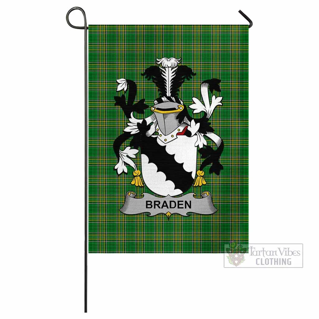 Braden Irish Clan Flag with Coat of Arms