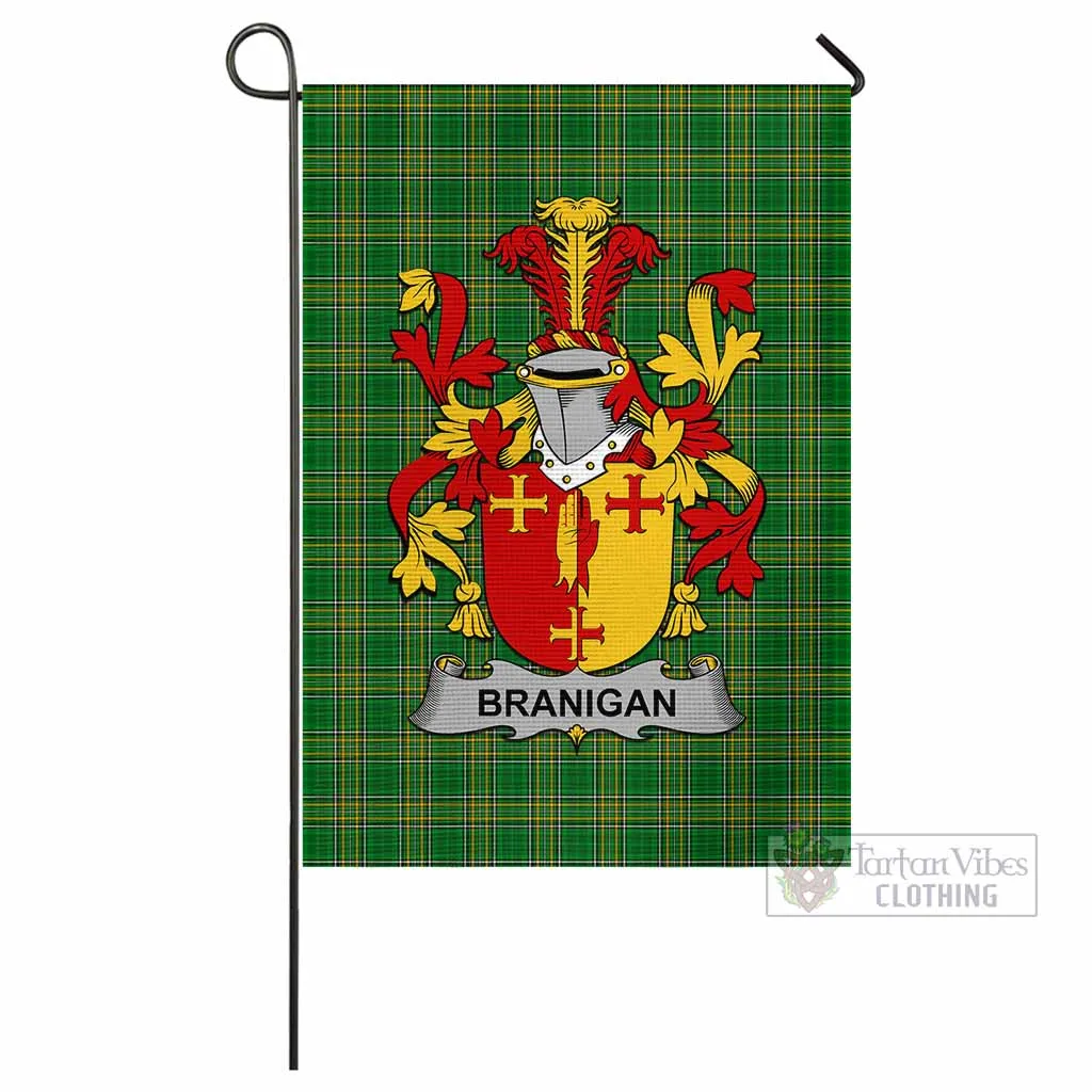 Branigan Irish Clan Flag with Coat of Arms
