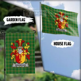 Branigan Irish Clan Flag with Coat of Arms