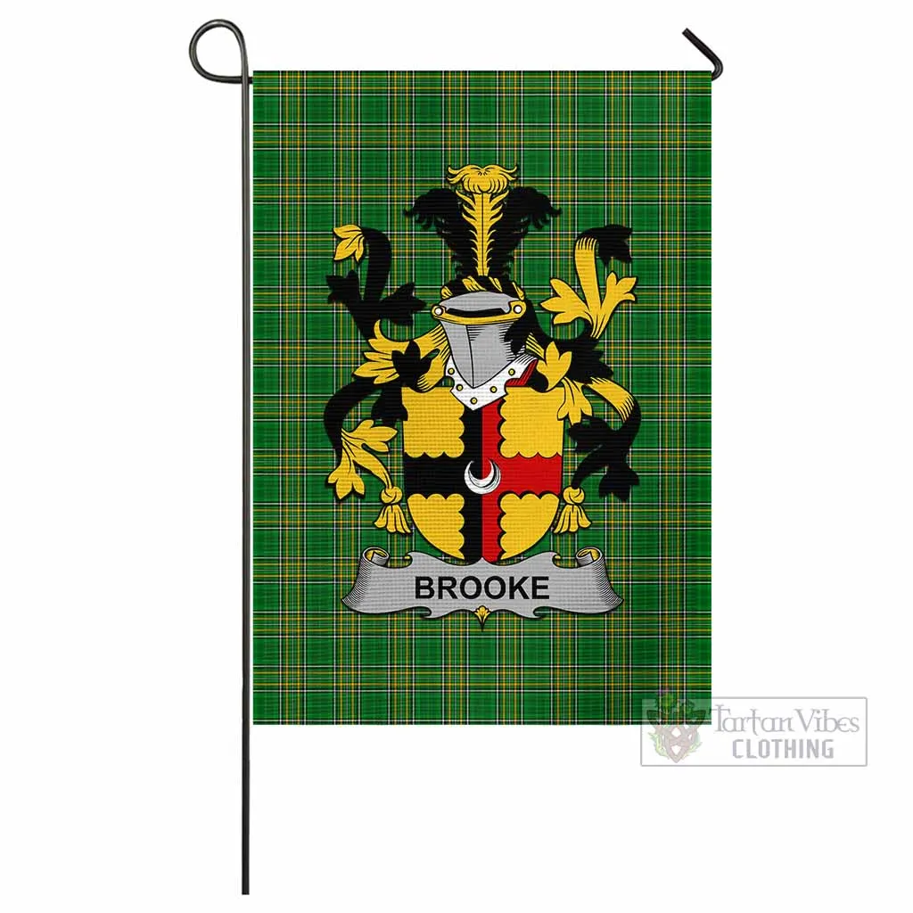 Brooke Irish Clan Flag with Coat of Arms