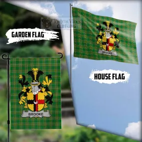 Brooke Irish Clan Flag with Coat of Arms
