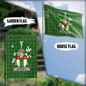Brophy Irish Clan Flag with Coat of Arms