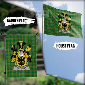 Browne Irish Clan Flag with Coat of Arms