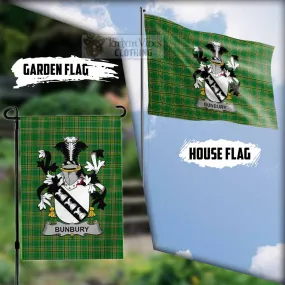 Bunbury Irish Clan Flag with Coat of Arms