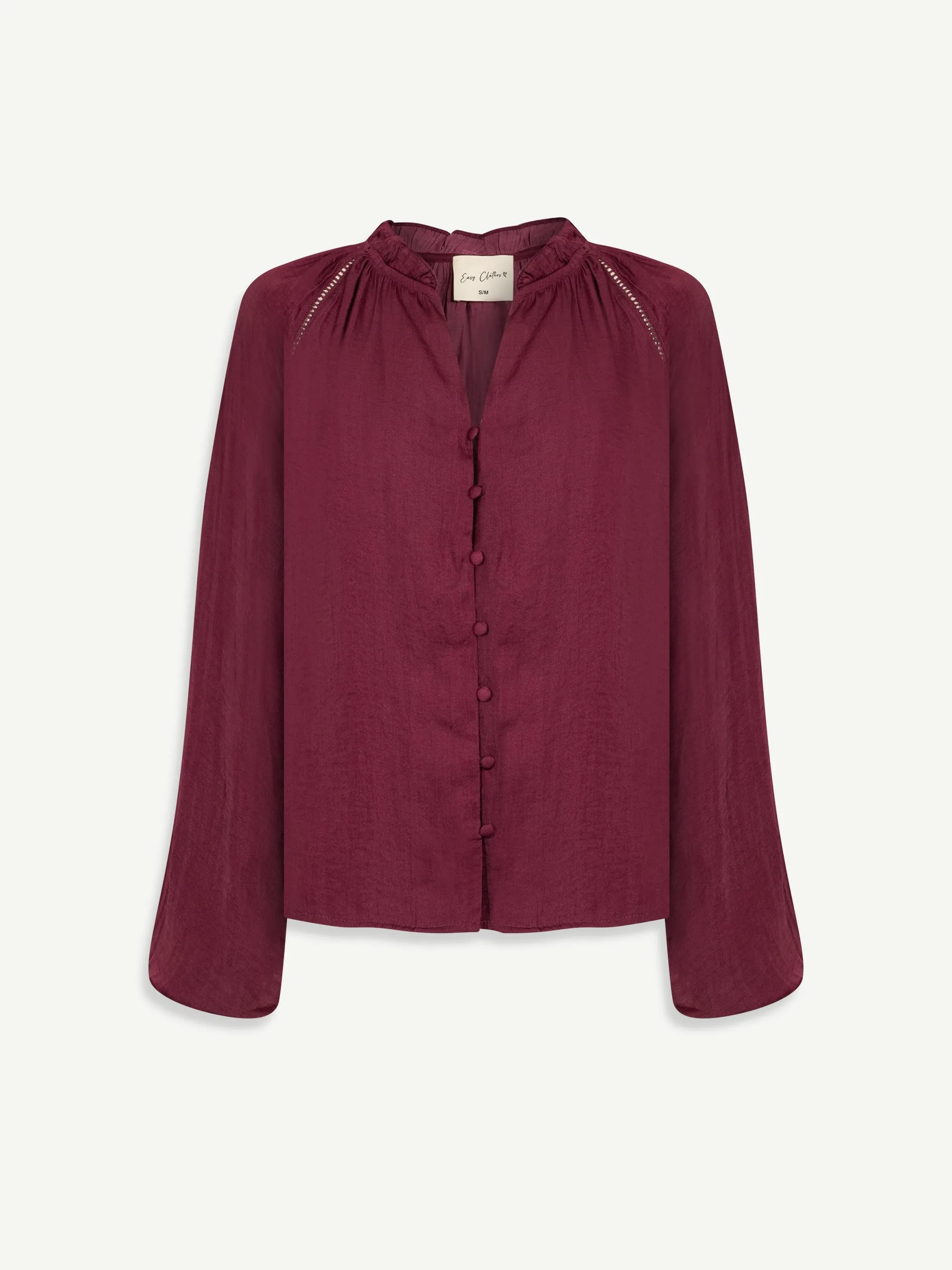 Burgundy Janelle Blouse