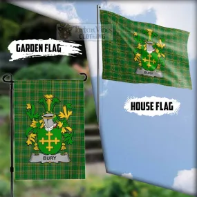 Bury Irish Clan Flag with Coat of Arms