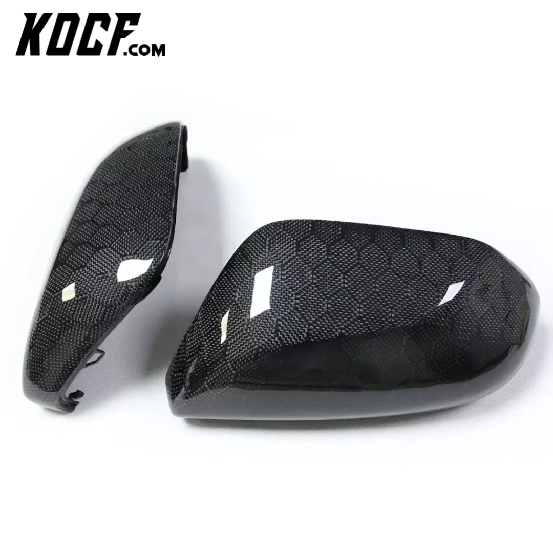 Carbon Fiber or Gloss Black Mirror Cap Replacements 2018-2024 Toyota Camry Compatible - VIP Price Free Shipping Item