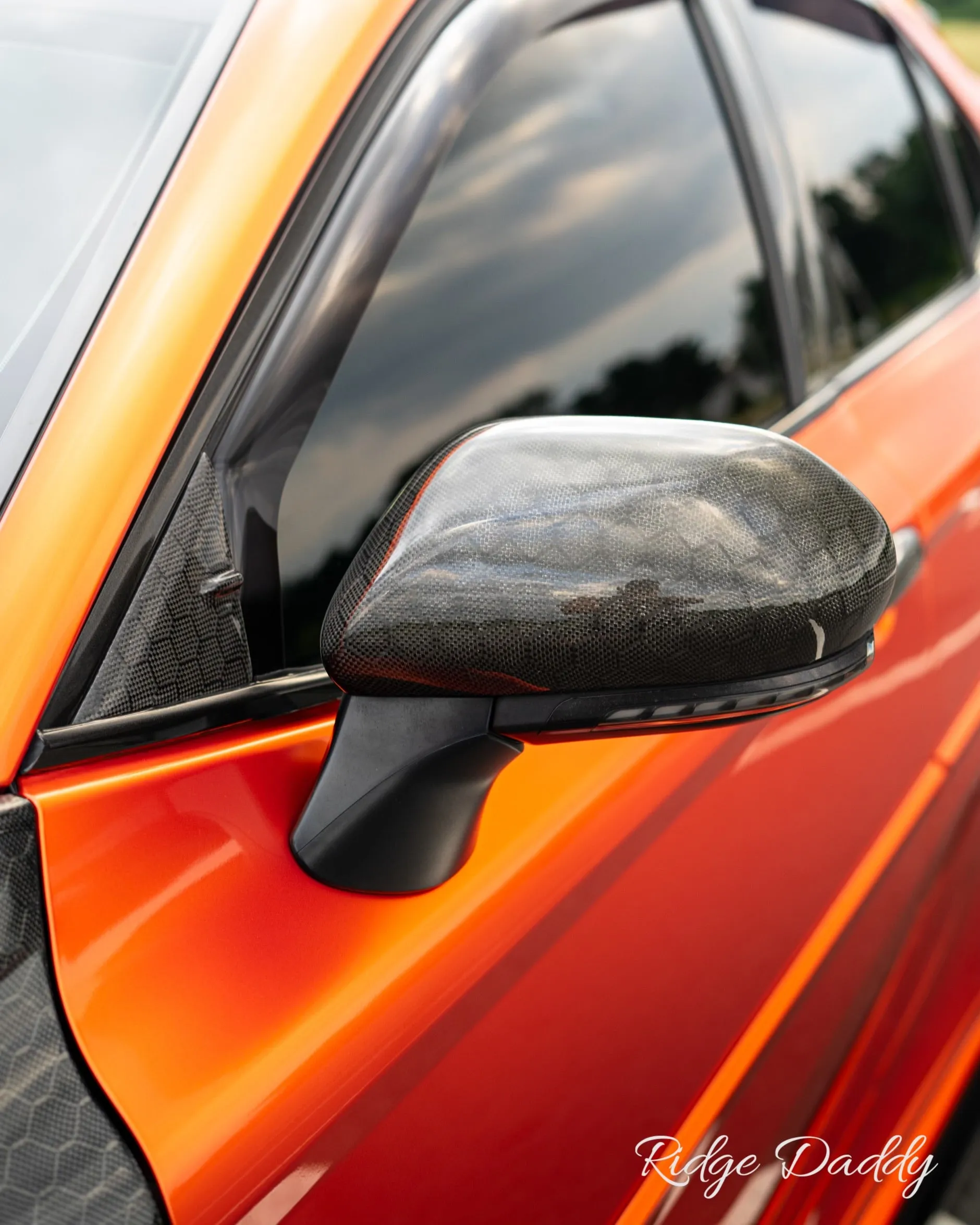 Carbon Fiber or Gloss Black Mirror Cap Replacements 2018-2024 Toyota Camry Compatible - VIP Price Free Shipping Item