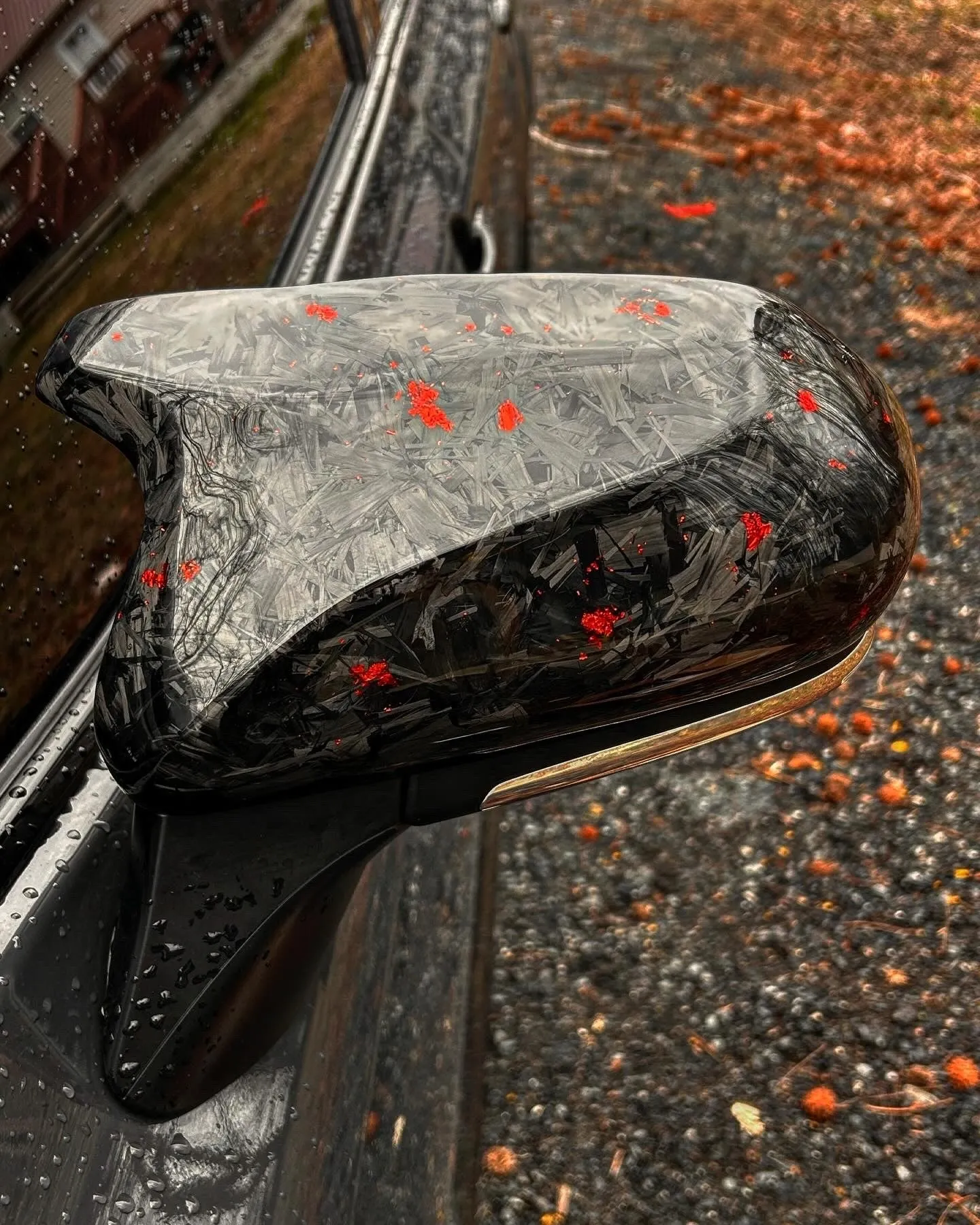 Carbon Fiber or Gloss Black Mirror Cap Replacements 2018-2024 Toyota Camry Compatible - VIP Price Free Shipping Item