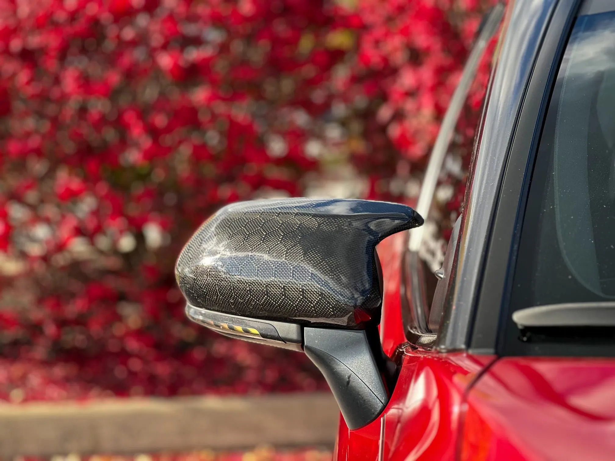 Carbon Fiber or Gloss Black Mirror Cap Replacements 2018-2024 Toyota Camry Compatible - VIP Price Free Shipping Item