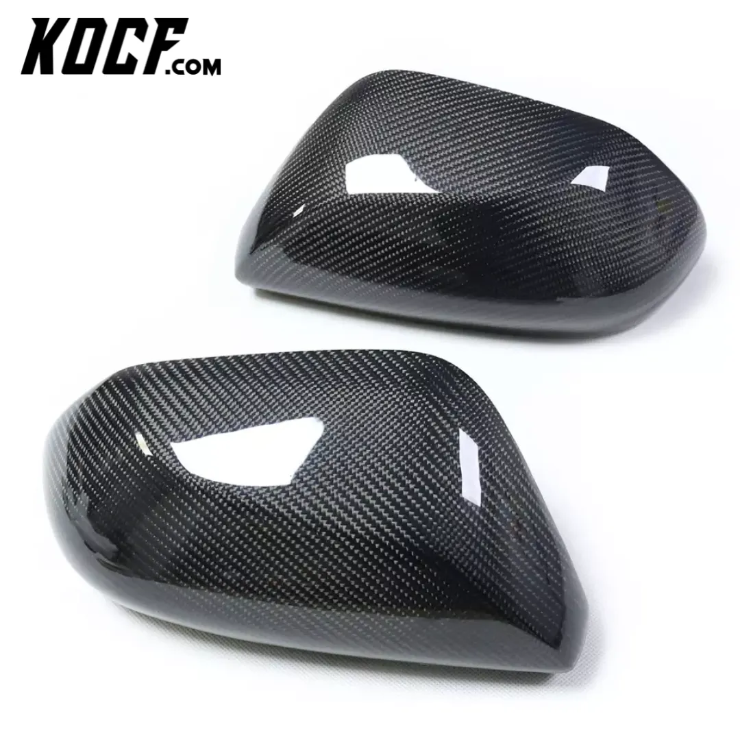 Carbon Fiber or Gloss Black Mirror Cap Replacements 2018-2024 Toyota Camry Compatible