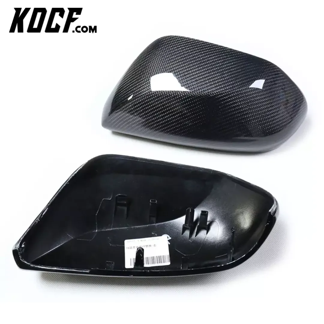 Carbon Fiber or Gloss Black Mirror Cap Replacements 2018-2024 Toyota Camry Compatible