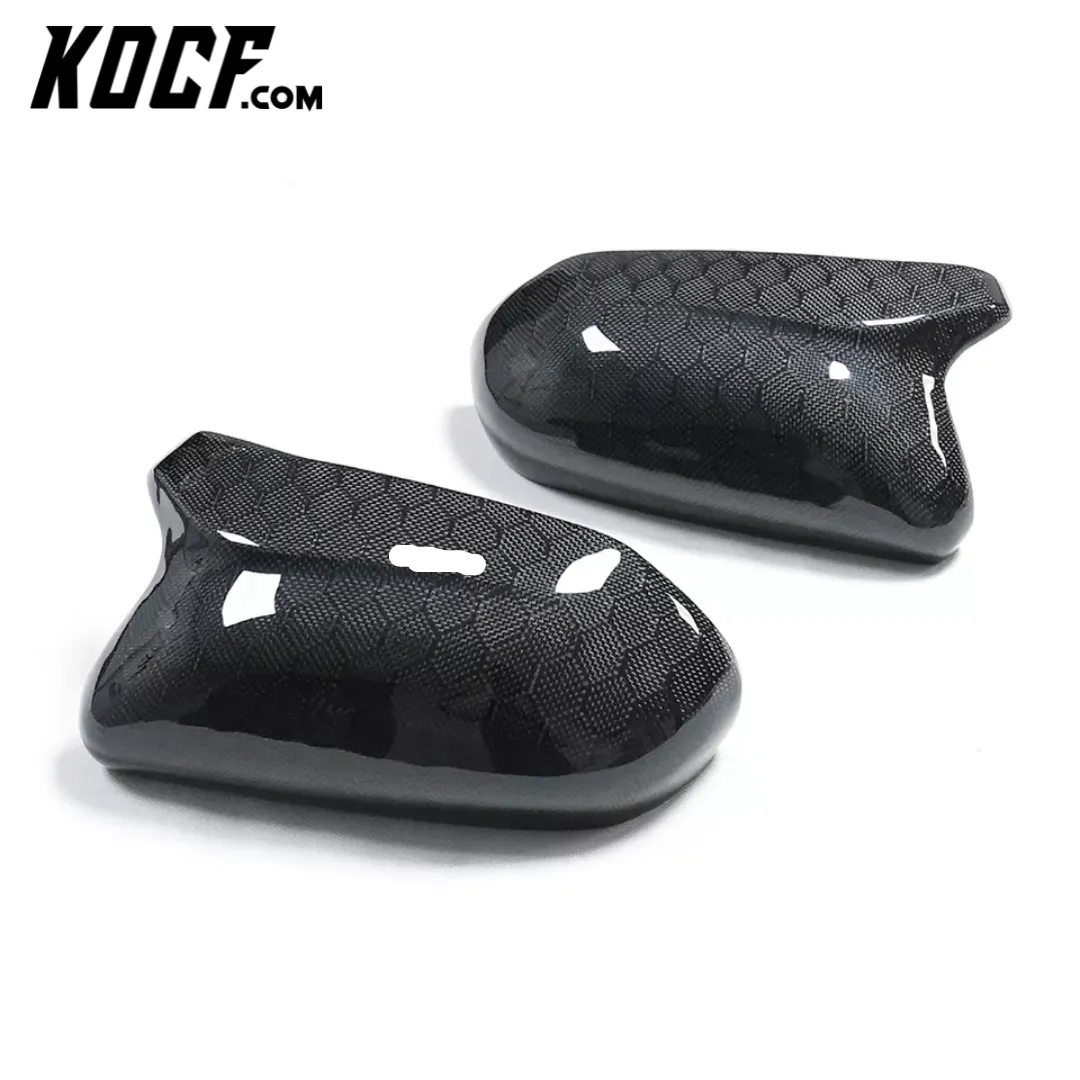 Carbon Fiber or Gloss Black Mirror Cap Replacements 2018-2024 Toyota Camry Compatible