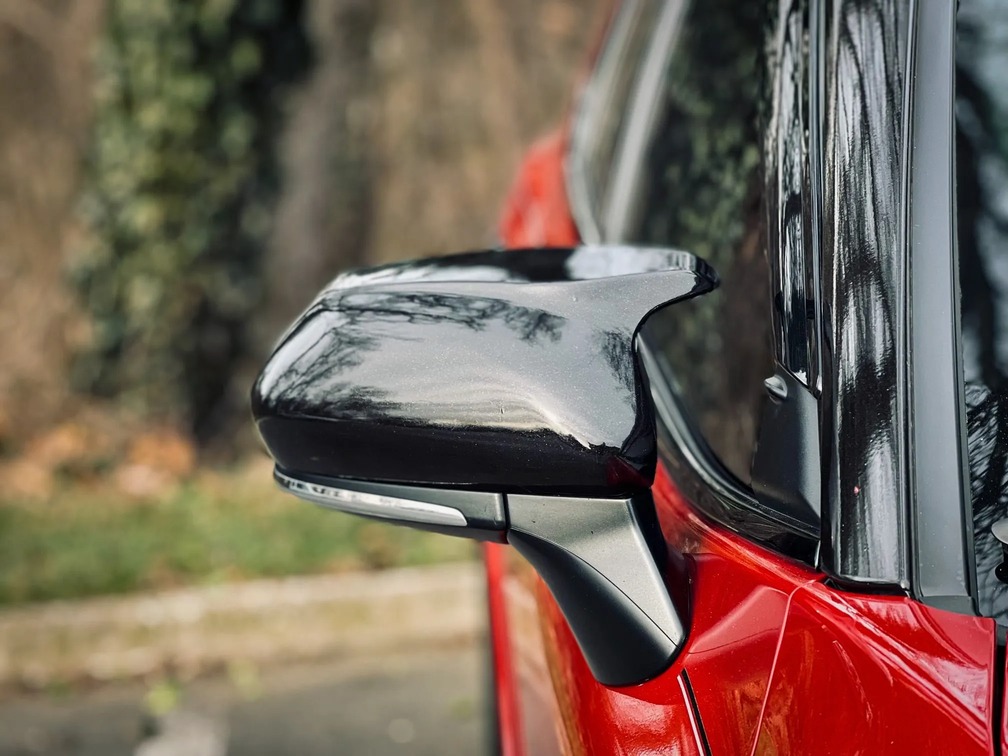 Carbon Fiber or Gloss Black Mirror Cap Replacements 2018-2024 Toyota Camry Compatible