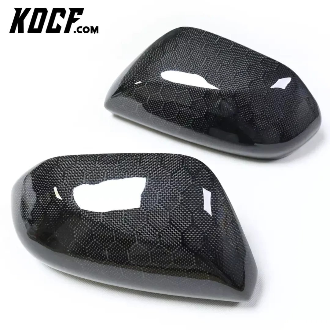 Carbon Fiber or Gloss Black Mirror Cap Replacements 2018-2024 Toyota Camry Compatible