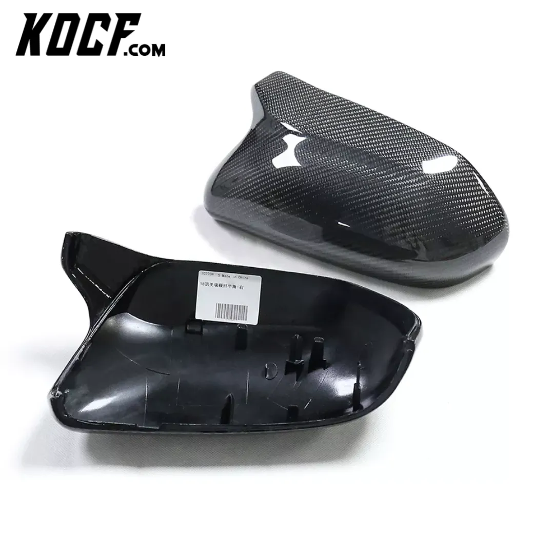 Carbon Fiber or Gloss Black Mirror Cap Replacements 2018-2024 Toyota Camry Compatible