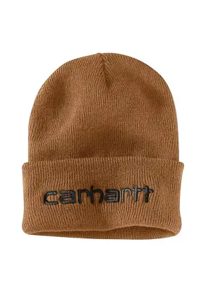 Carhartt Knit Cuff Logo Beanie in Brown | 104068-211