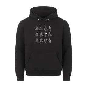 Christmas Trees and Cross Hoodie