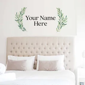 Classic Font Custom Name Wall Decal