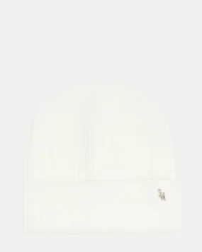 CLASSIC RIBBED KNIT BEANIE IVORY