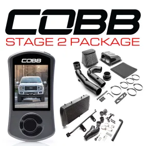 Cobb Tuning  Ford Stage 2 Redline Carbon Fiber Power Package Black F-150 2.7L 2018-2020 - FOR0080020BK-RED