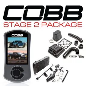 Cobb Tuning  Ford Stage 2 Redline Carbon Fiber Power Package Black with TCM F-150 Ecoboost Raptor / Limited - FOR0050020BK-TCM-RED