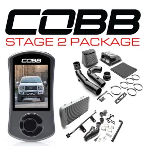 Cobb Tuning  Ford Stage 2 Redline Carbon Fiber Power Package Silver F-150 2.7L 2018-2020 - FOR0080020SL-RED