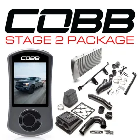 Cobb Tuning  Ford Stage 2 Redline Carbon Fiber Power Package Silver with TCM F-150 Ecoboost 3.5L 2017-2019 - FOR0060020SL-TCM-RED