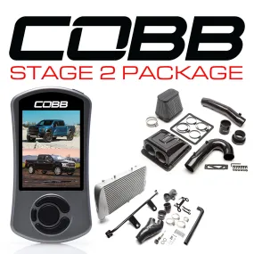Cobb Tuning  Ford Stage 2 Redline Carbon Fiber Power Package Silver with TCM F-150 Ecoboost Raptor / Limited - FOR0050020SL-TCM-RED