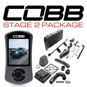 Cobb Tuning  Ford Stage 2 Redline Carbon Fiber Power Package with TCM Black F-150 Ecoboost 3.5L 2017-2019 - FOR0060020BK-TCM-RED