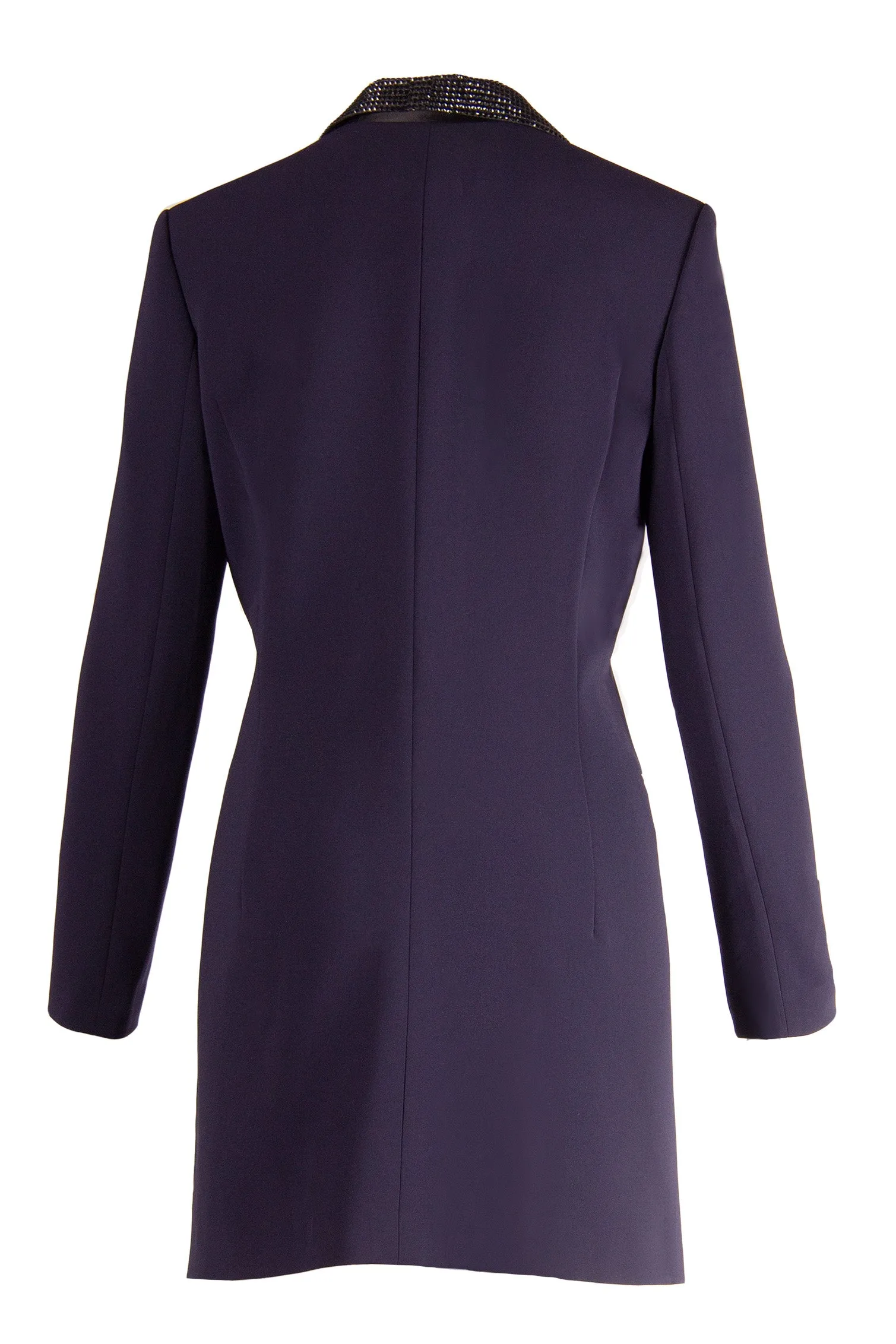 CREPE CRYSTAL LAPEL TUXEDO JACKET