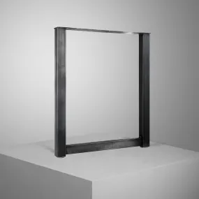 Customizable Straight Tube Leg - Raw Steel
