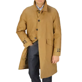 Dark Beige Waxed Cotton Kamikaze Trenchcoat