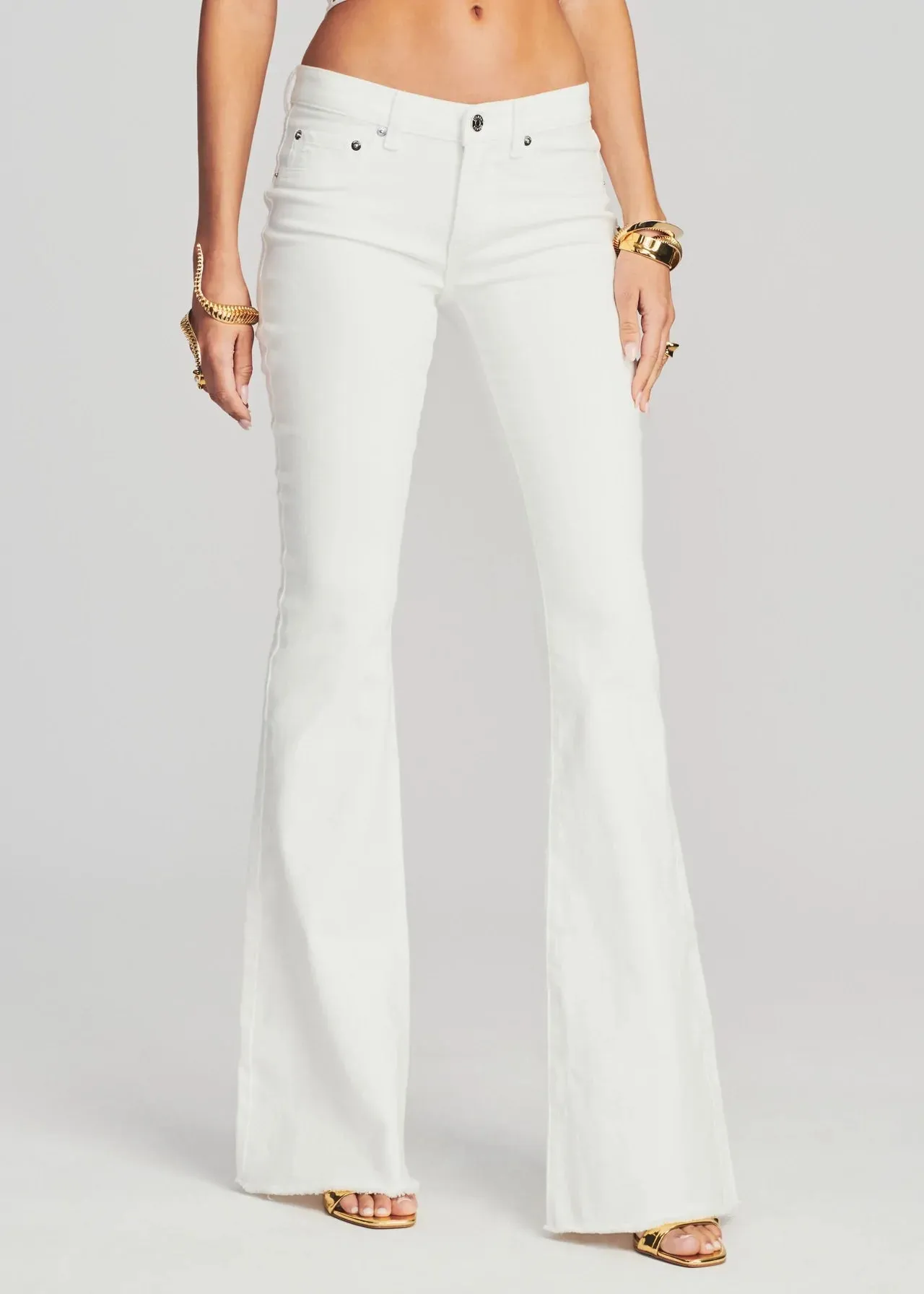 Demi Mid Rise Flare Jean