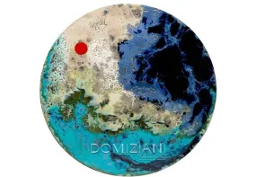 Domiziani Lava Stone Round 24" Tabletop - Luna Rossa