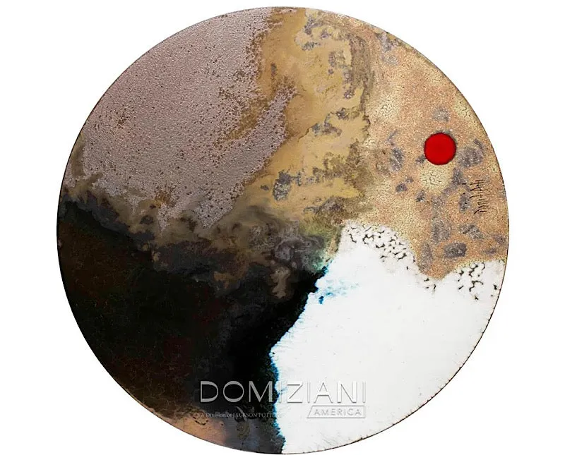 Domiziani Lava Stone Round 40" Tabletop - Roccia