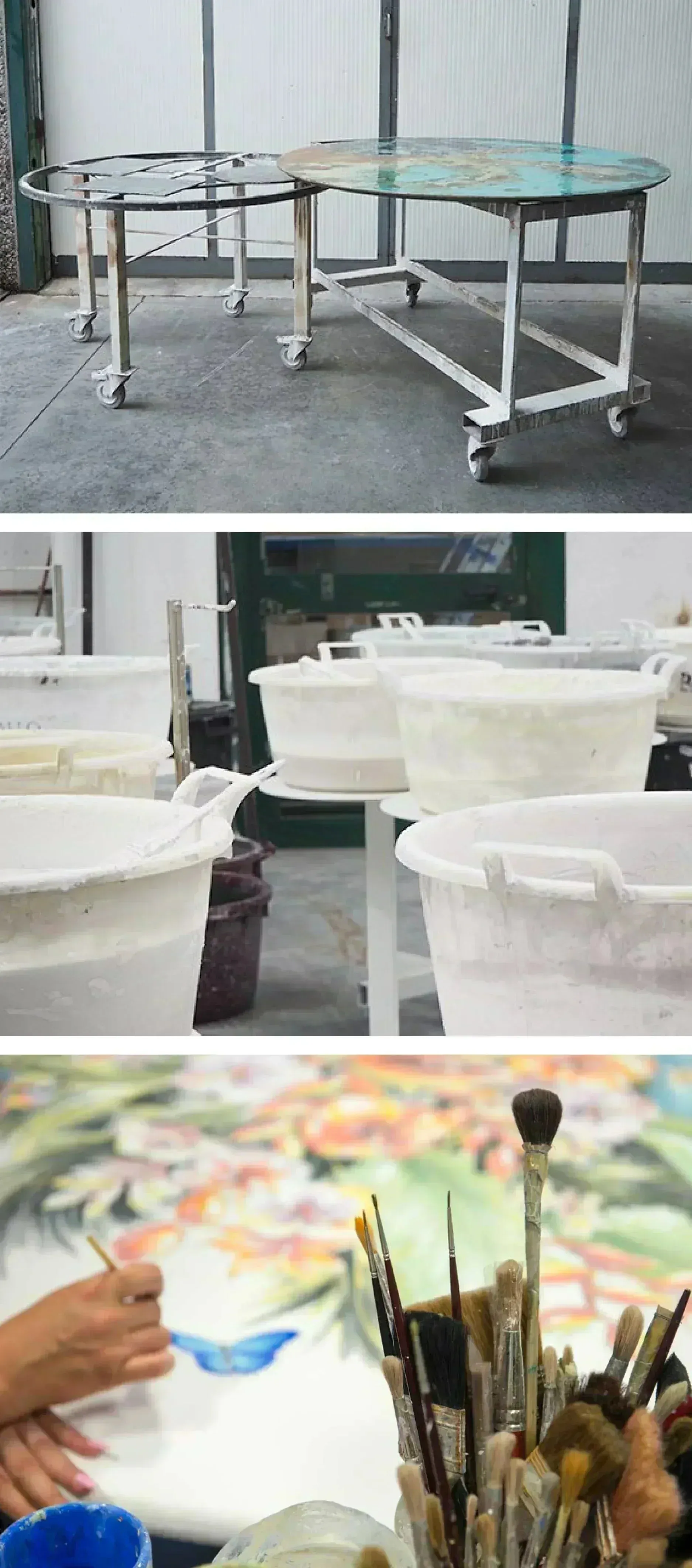 Domiziani Lava Stone Round 40" Tabletop - Roccia