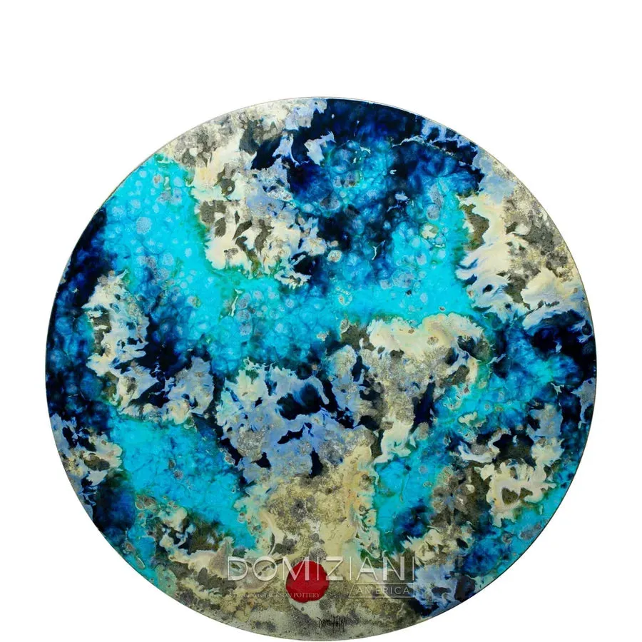 Domiziani Lava Stone Round 48" Tabletop - Luna Rossa
