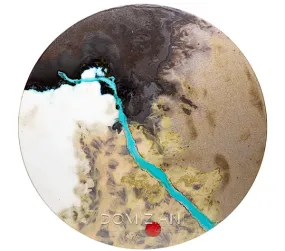 Domiziani Lava Stone Round 48" Tabletop - Roccia Acqua