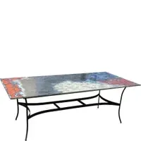 Domiziani Rectangular Dining Table Base 67 x 32 x 27 Brown