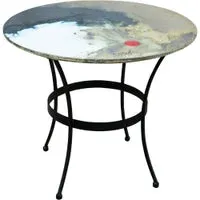 Domiziani Side Table Base, 15 x 15 x 19.5, Black