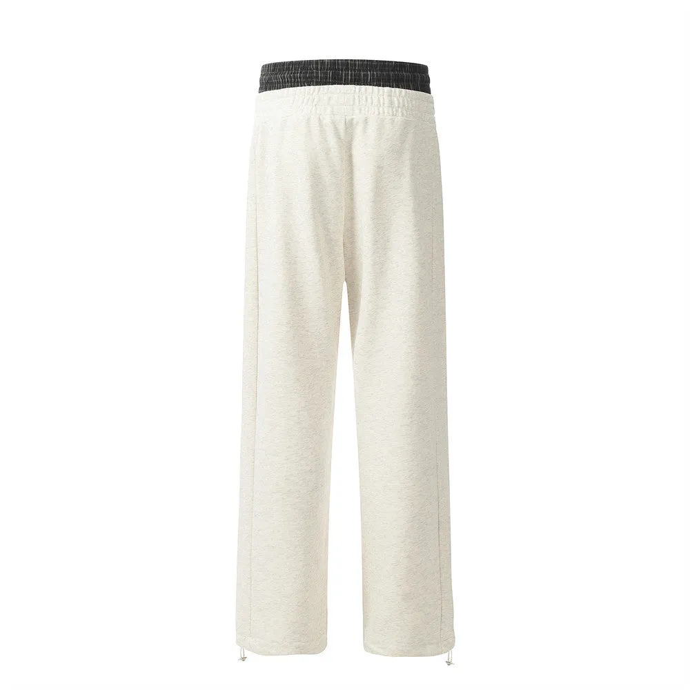Double Waist Design Casual Pants For Men