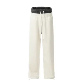 Double Waist Design Casual Pants For Men