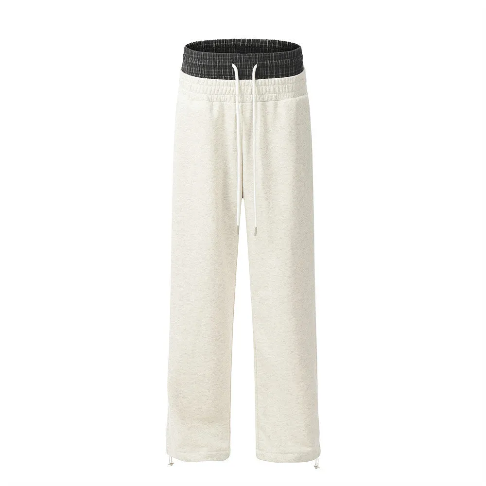 Double Waist Design Casual Pants For Men