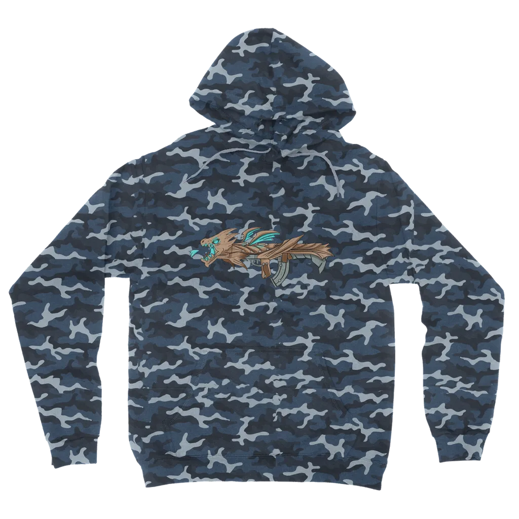 Dragon Gun Camouflage Adult Hoodie
