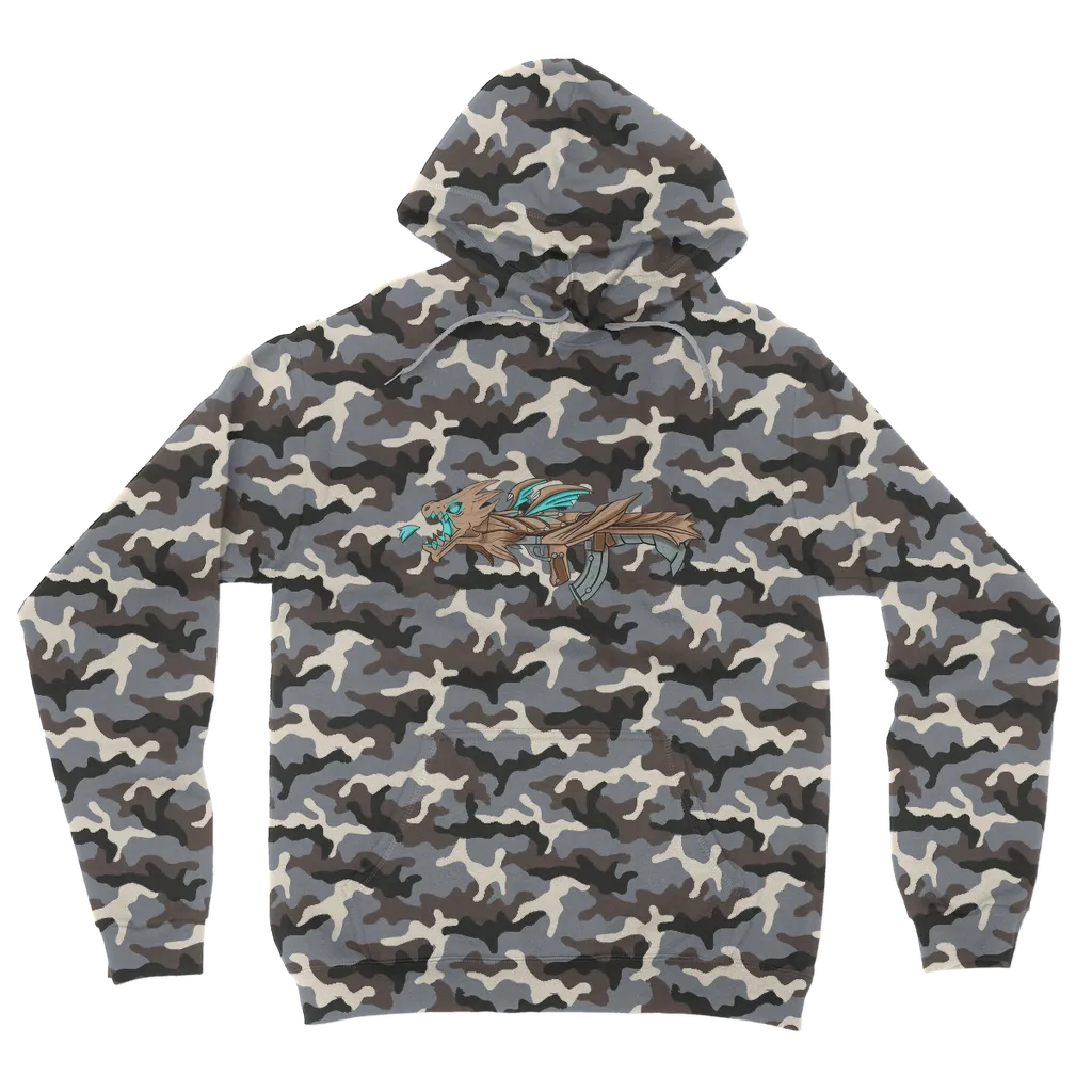 Dragon Gun Camouflage Adult Hoodie
