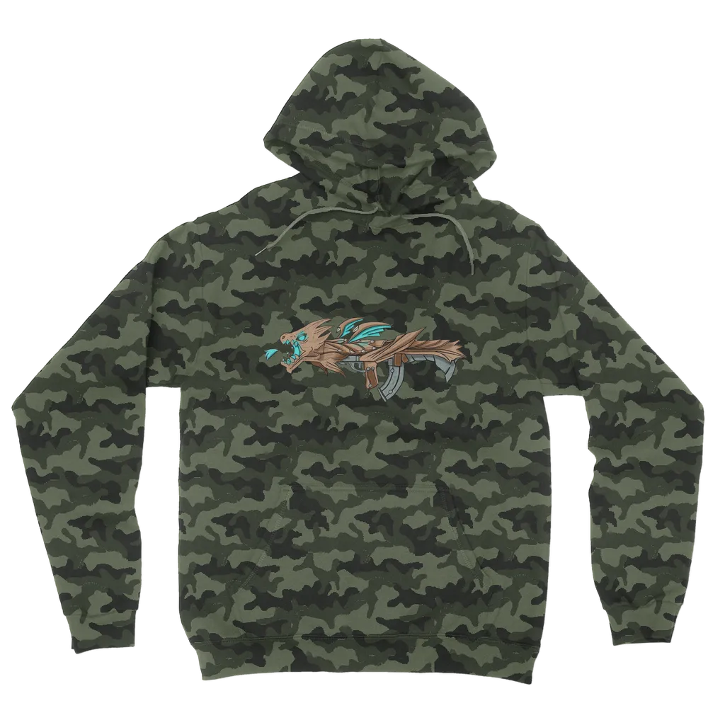 Dragon Gun Camouflage Adult Hoodie